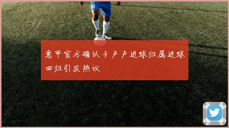 意甲官方确认卡卢卢进球归属进球回归引发热议